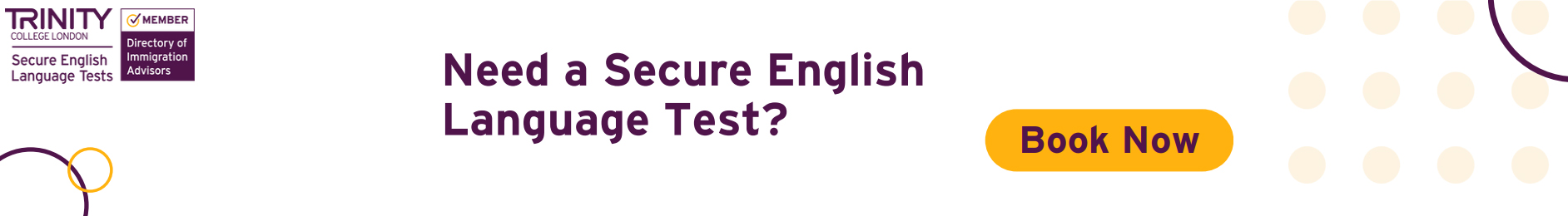 Web Banner of Trinity College Test